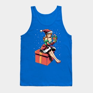 Christmas Girl Tank Top